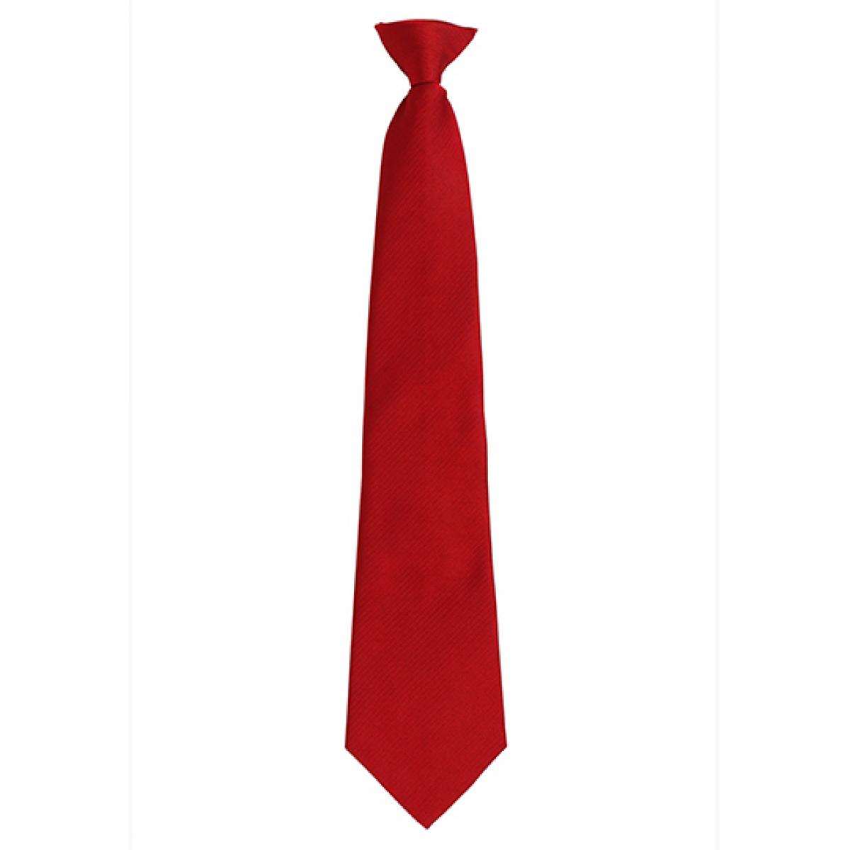 Hersteller: Premier Workwear Herstellernummer: PR785 Artikelbezeichnung: ´Colours´ Fashion Clip Tie Farbe: Red (ca. Pantone 199C)