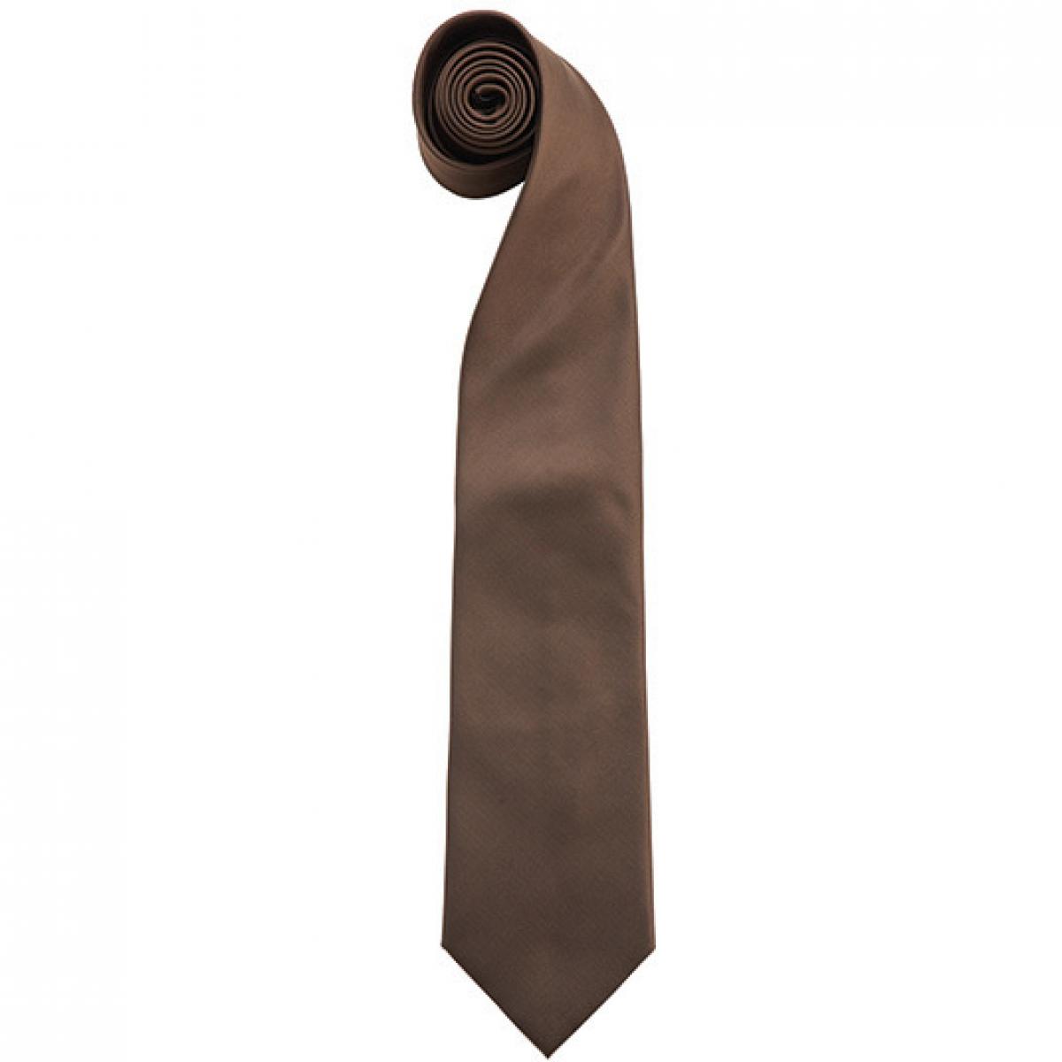 Hersteller: Premier Workwear Herstellernummer: PR765 Artikelbezeichnung: Krawatte Uni-Fashion / Colours Farbe: Brown (ca. Pantone 476C)