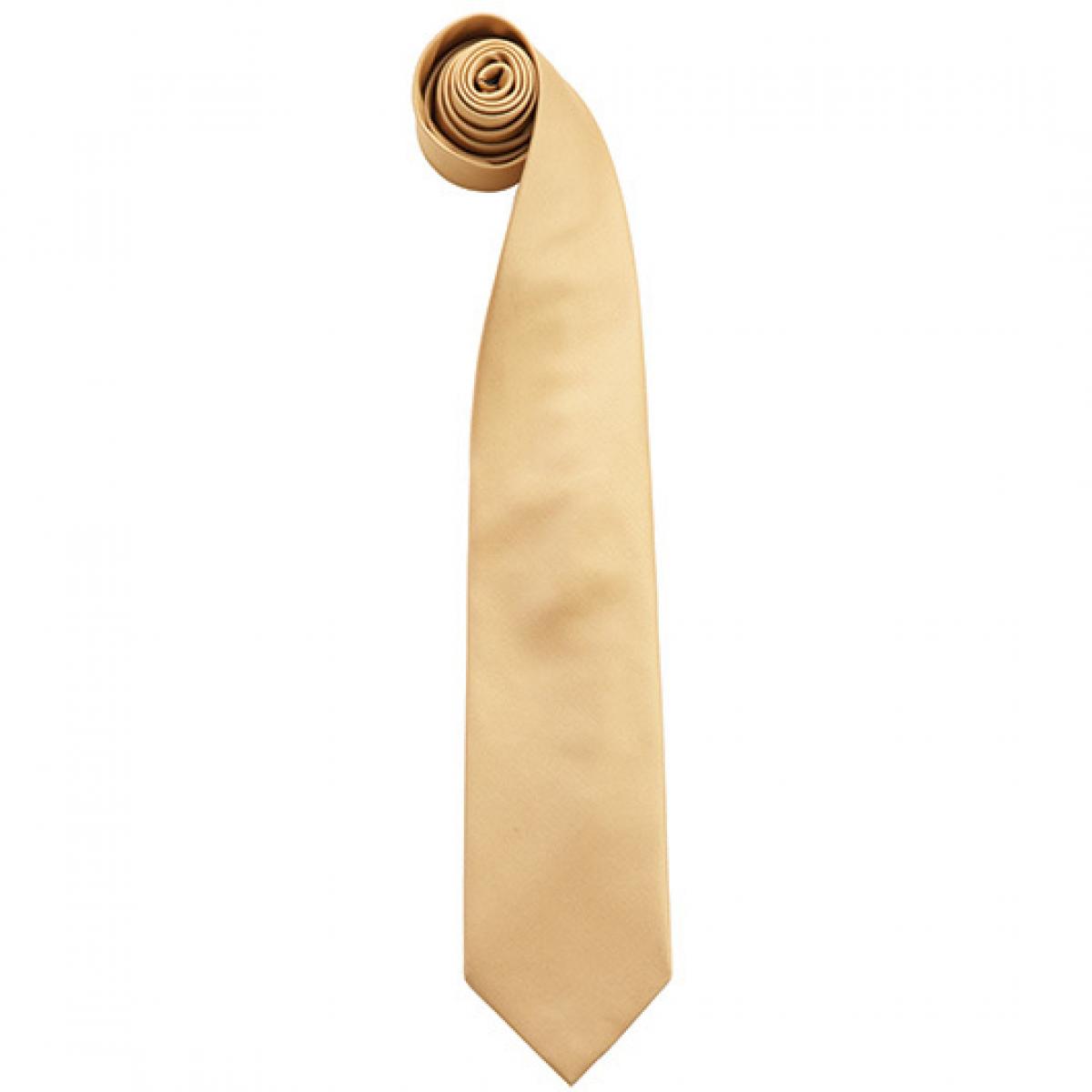 Hersteller: Premier Workwear Herstellernummer: PR765 Artikelbezeichnung: Krawatte Uni-Fashion / Colours Farbe: Gold (ca. Pantone 7499C)