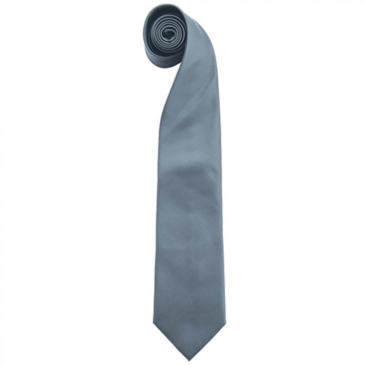Hersteller: Premier Workwear Herstellernummer: PR765 Artikelbezeichnung: Krawatte Uni-Fashion / Colours Farbe: Grey (ca. Pantone 431C)