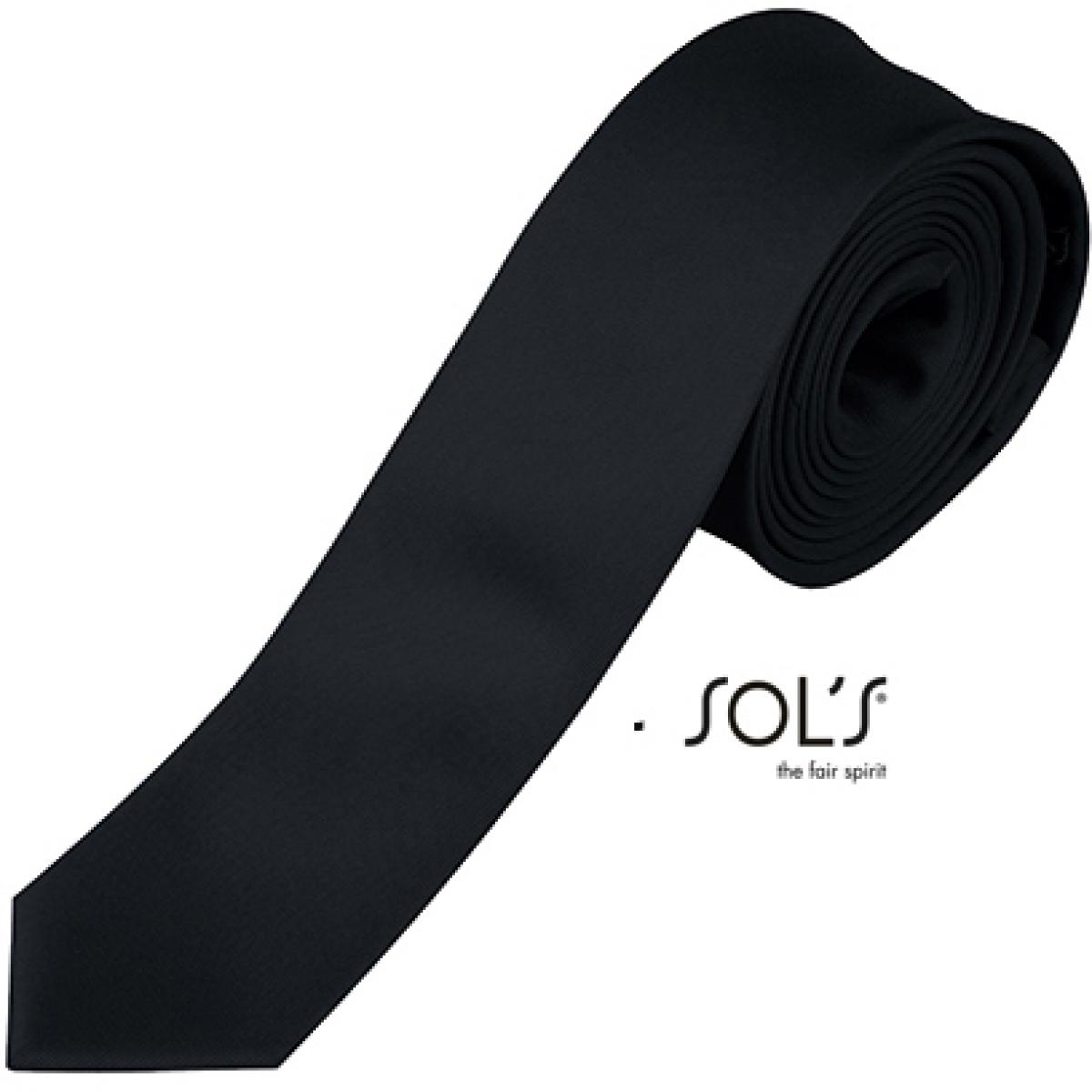 Hersteller: SOLs Herstellernummer: 00598 Artikelbezeichnung: Slim Tie Gatsby Krawatte Farbe: Black