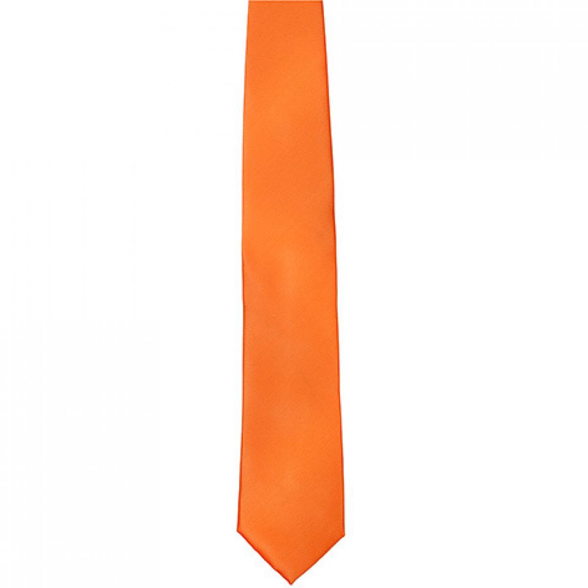 Hersteller: TYTO Herstellernummer: TT901 Artikelbezeichnung: Satin Tie / 144 x 8,5cm /  Zu 100% von Hand genäht Farbe: Orange