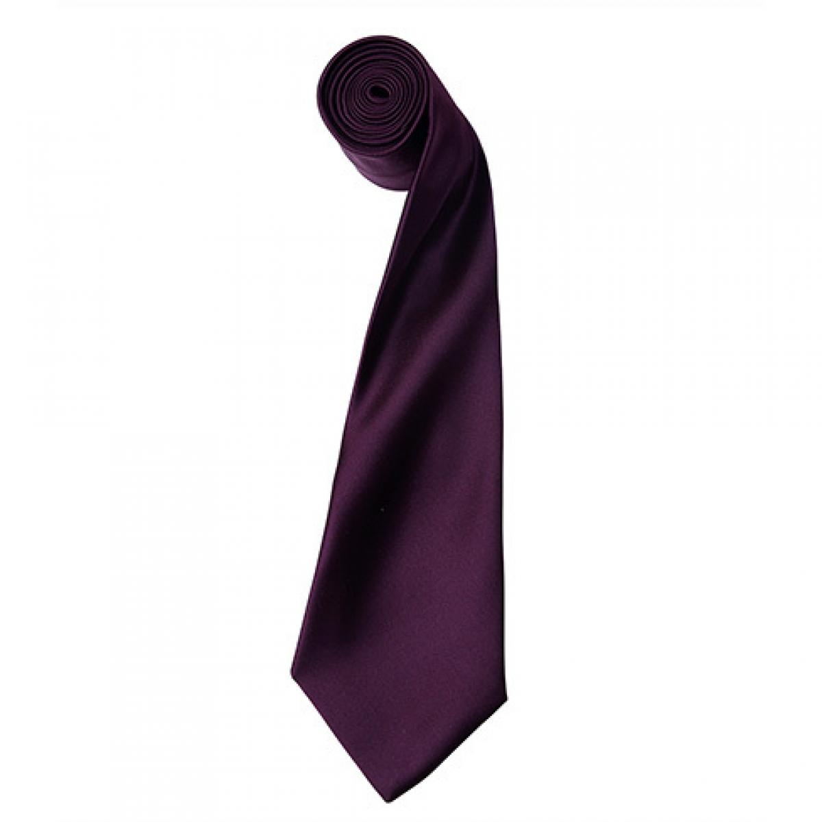 Hersteller: Premier Workwear Herstellernummer: PR750 Artikelbezeichnung: Satin Tie ´Colours´ / 144 x 8,5 cm Farbe: Aubergine (ca. Pantone 5115)