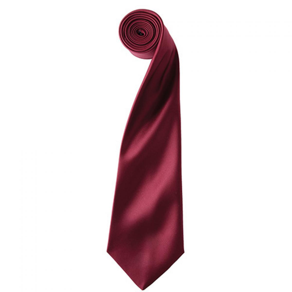 Hersteller: Premier Workwear Herstellernummer: PR750 Artikelbezeichnung: Satin Tie ´Colours´ / 144 x 8,5 cm Farbe: Burgundy (ca. Pantone 216)