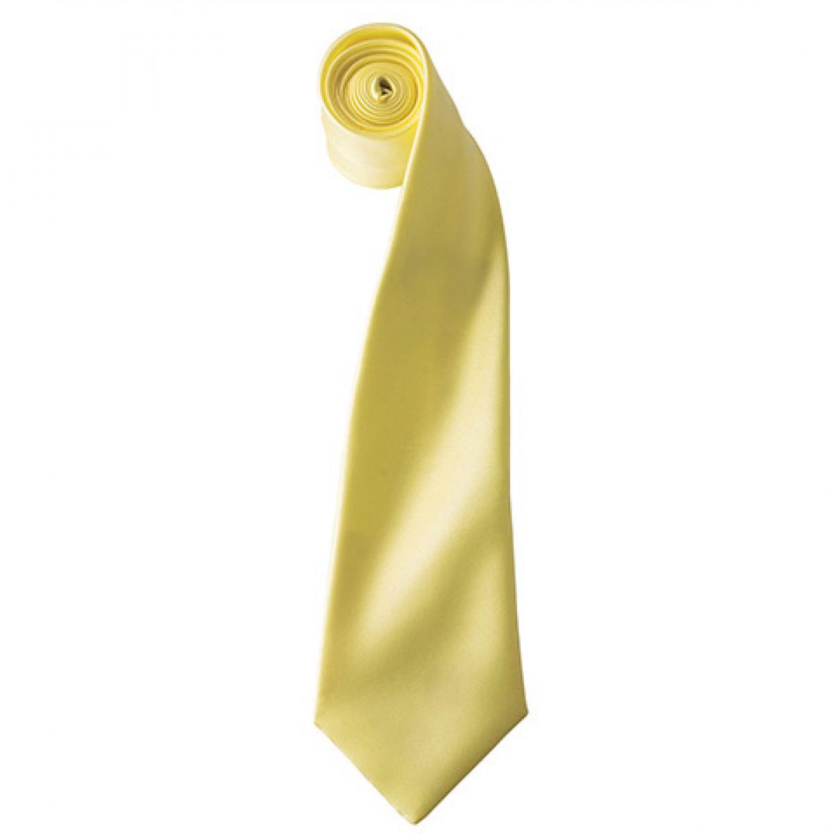 Hersteller: Premier Workwear Herstellernummer: PR750 Artikelbezeichnung: Satin Tie ´Colours´ / 144 x 8,5 cm Farbe: Lemon (ca. Pantone 127)