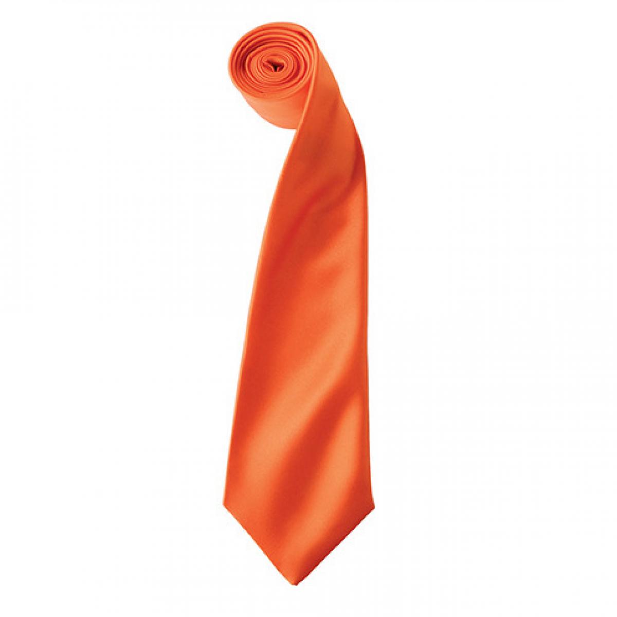 Hersteller: Premier Workwear Herstellernummer: PR750 Artikelbezeichnung: Satin Tie ´Colours´ / 144 x 8,5 cm Farbe: Orange (ca. Pantone 1655)
