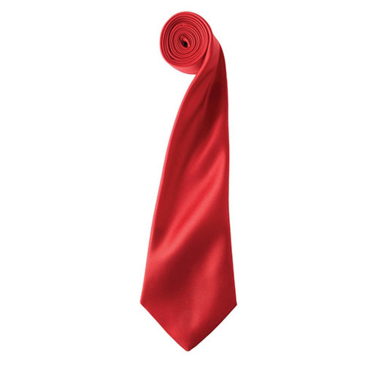 Hersteller: Premier Workwear Herstellernummer: PR750 Artikelbezeichnung: Satin Tie ´Colours´ / 144 x 8,5 cm Farbe: Red (ca. Pantone 200)