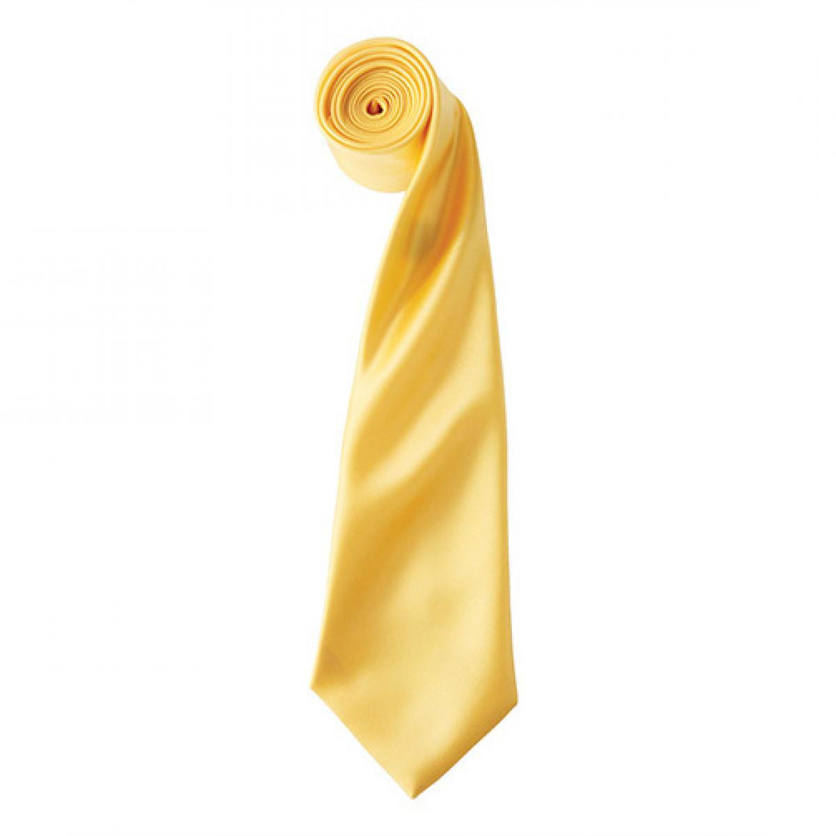 Hersteller: Premier Workwear Herstellernummer: PR750 Artikelbezeichnung: Satin Tie ´Colours´ / 144 x 8,5 cm Farbe: Sunflower (ca. Pantone 136c)