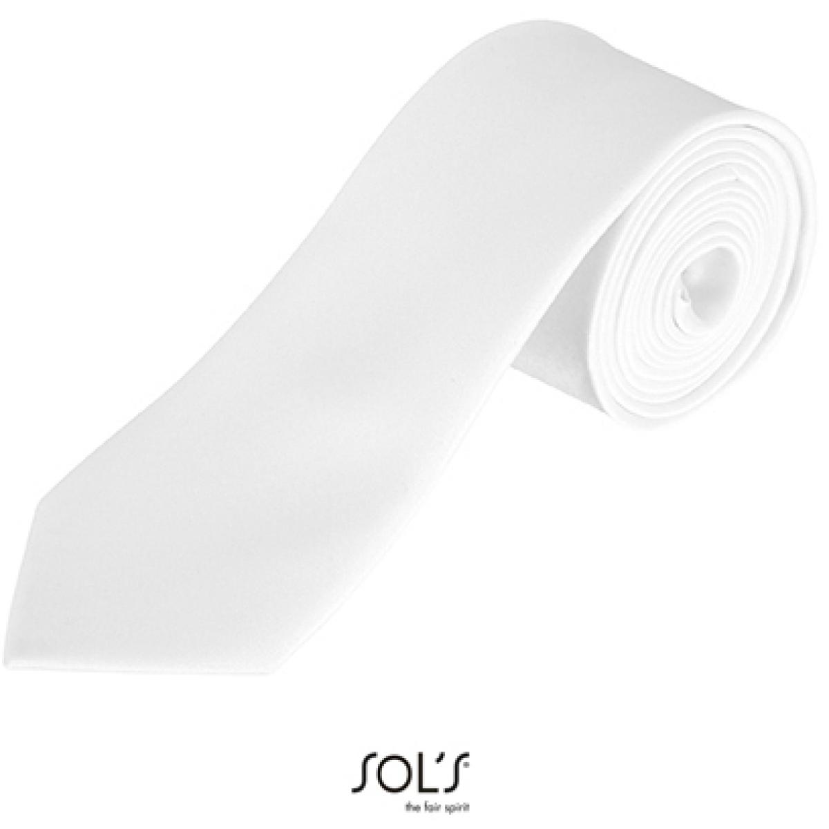 Hersteller: SOLs Herstellernummer: 02932 Artikelbezeichnung: Herren Krawatte Garner Tie - Länge: 150 cm, Breite: 7 cm" Farbe: White