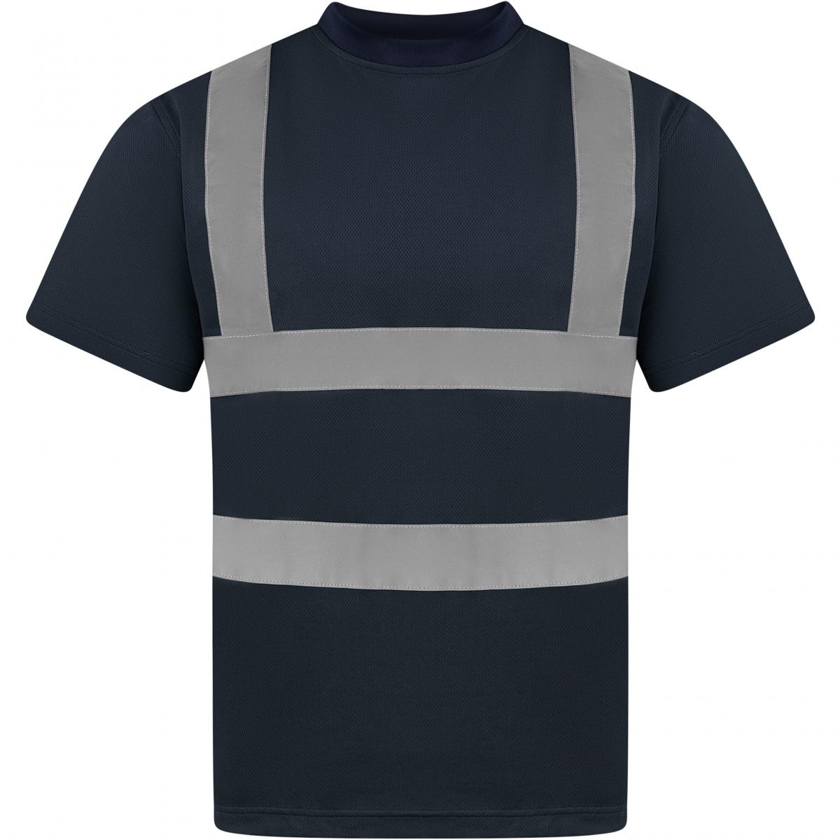Hersteller: Korntex Herstellernummer: KXS Artikelbezeichnung: Herren Hi-Viz Workwear Arbeits T-Shirt EN ISO 20471 Farbe: Navy