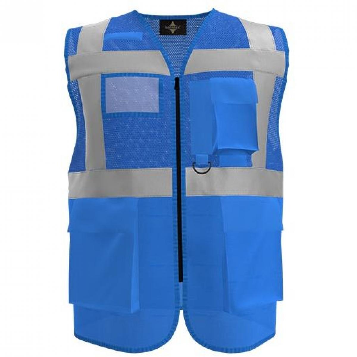 Hersteller: Korntex Herstellernummer: KXEXQ Artikelbezeichnung: Multifunkitons-Warnweste Mesh Multifunction Vest Farbe: Blue