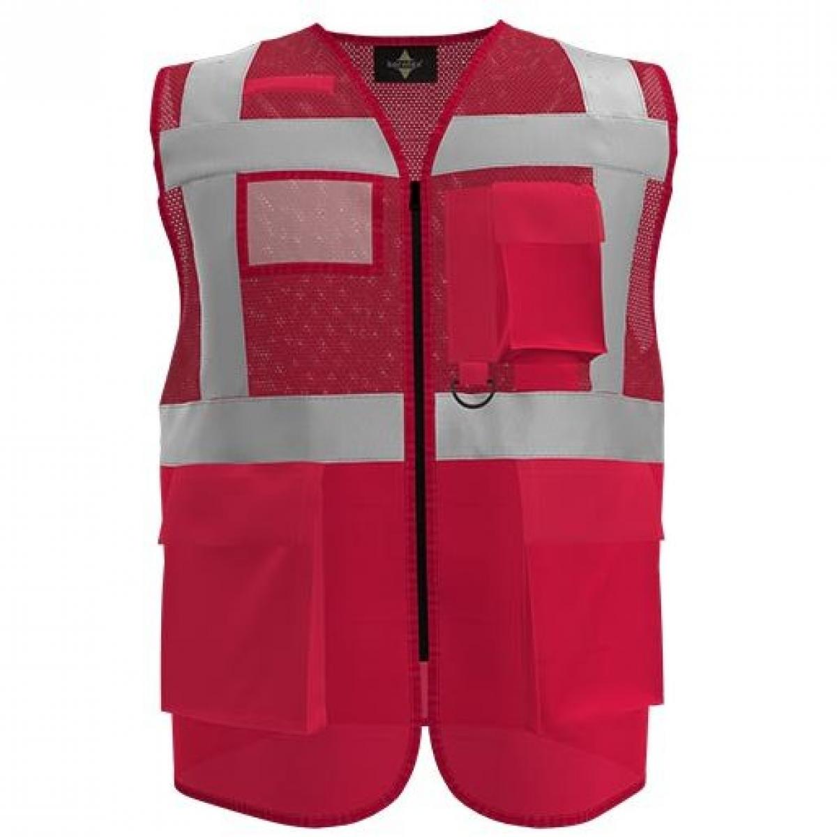 Hersteller: Korntex Herstellernummer: KXEXQ Artikelbezeichnung: Multifunkitons-Warnweste Mesh Multifunction Vest Farbe: Red