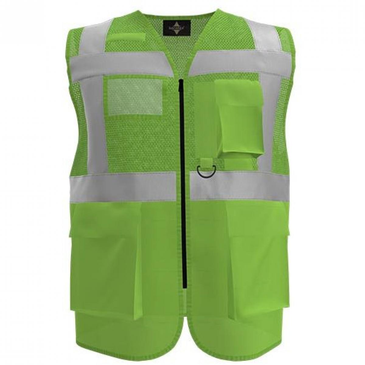 Hersteller: Korntex Herstellernummer: KXEXQ Artikelbezeichnung: Multifunkitons-Warnweste Mesh Multifunction Vest Farbe: Lime Green