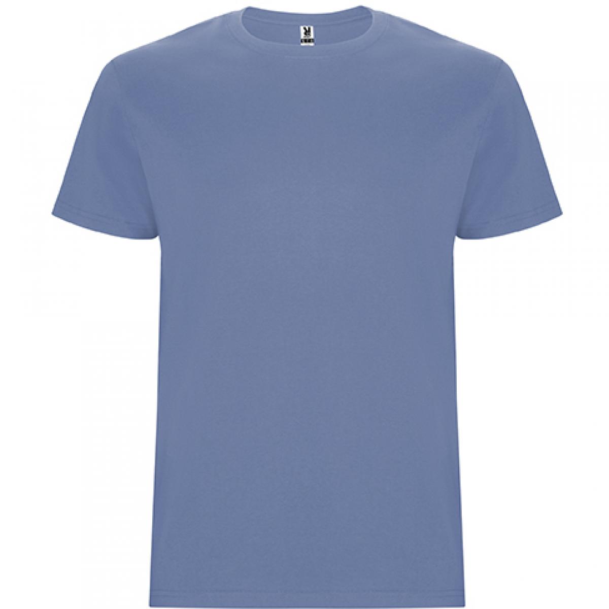 Hersteller: Roly Herstellernummer: CA6681 Artikelbezeichnung: Stafford T-Shirt - Doppellagiger Rundhalskragen Farbe: Denim Blue 86