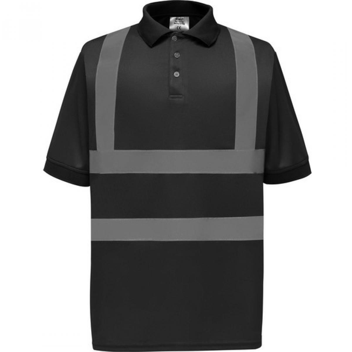 Hersteller: YOKO Herstellernummer: HVJ210 Artikelbezeichnung: Herren Sicherheits Polo Shirt EN ISO 20471 bis 6XL Farbe: Black