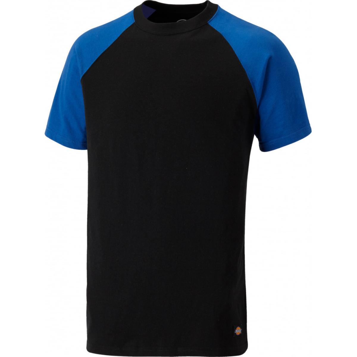 Hersteller: Dickies Herstellernummer: SH2007 Artikelbezeichnung: Zweifarbiges T-Shirt Farbe: Schwarz/Königsblau