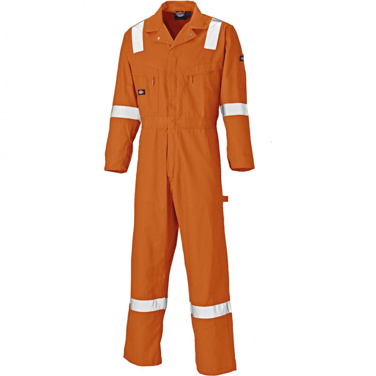 Hersteller: Dickies Herstellernummer: WD2279LW Artikelbezeichnung: Leichter Baumwoll-Overall mit Reflexeinsätze Farbe: Orange