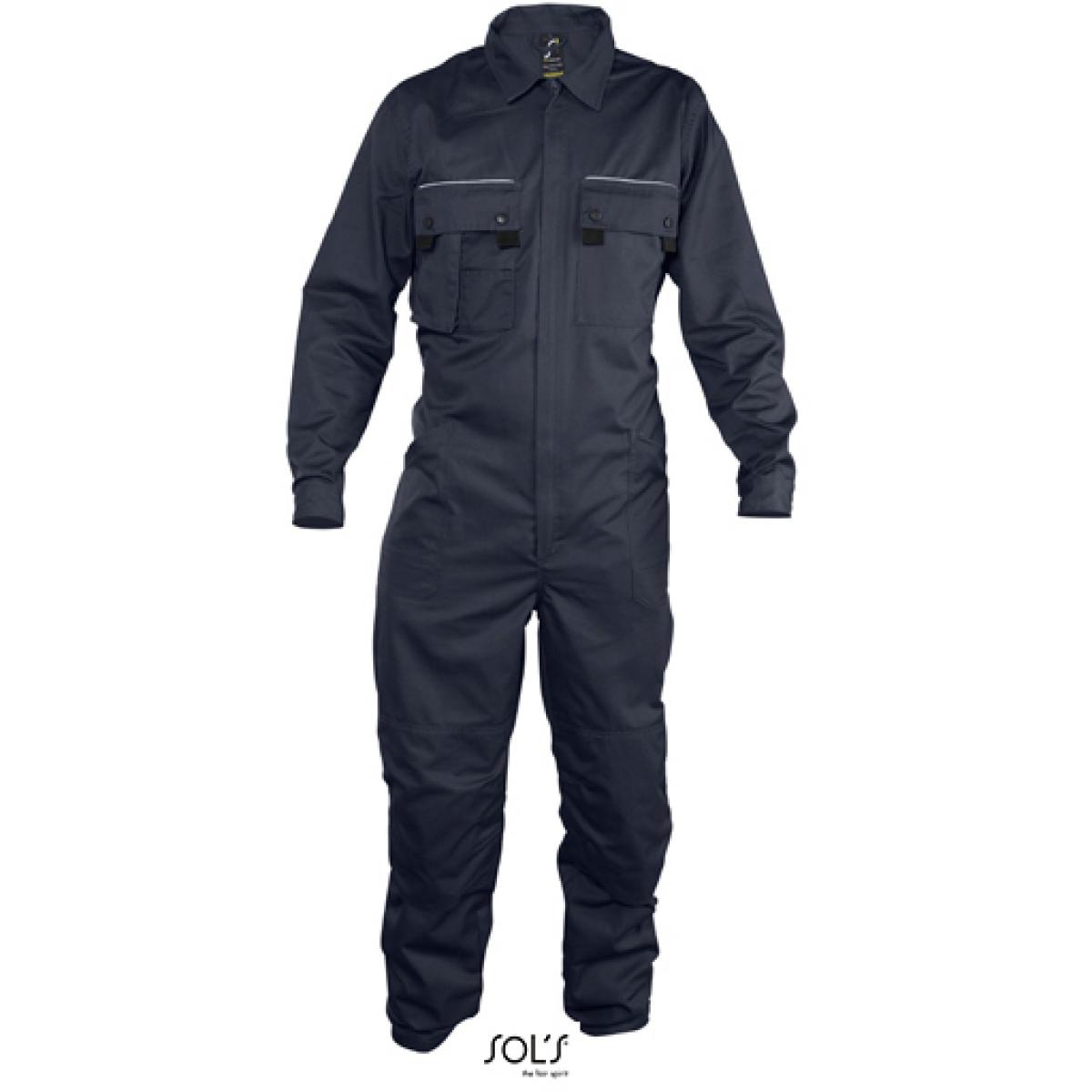 Hersteller: SOLs ProWear Herstellernummer: 80902 Artikelbezeichnung: Herren Workwear Overall Solstice Pro Farbe: Navy