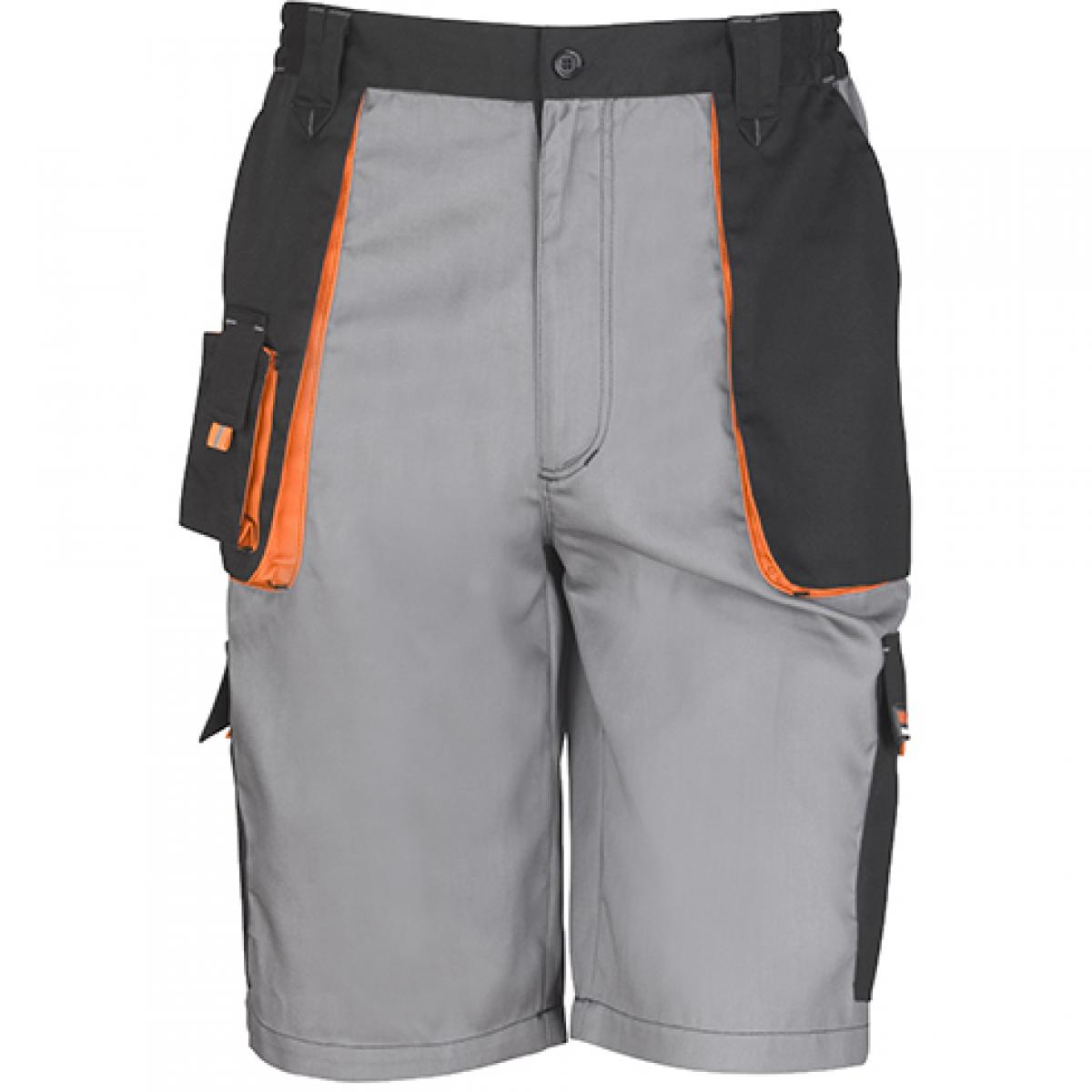 Hersteller: Result WORK-GUARD Herstellernummer: R319X Artikelbezeichnung: Herren Work-Guard Lite Shorts Farbe: Grey/Black/Orange