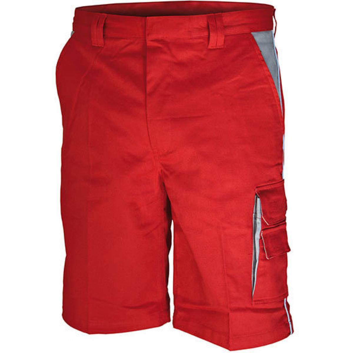 Hersteller: Carson Contrast Herstellernummer: CC709S Artikelbezeichnung: Contrast Work Shorts / Bei 60 Grad waschbar Farbe: Red/Grey