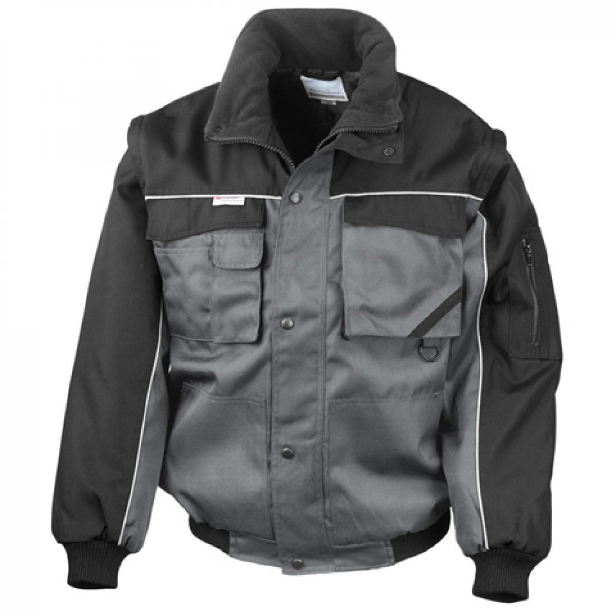 Hersteller: Result WORK-GUARD Herstellernummer: R71X Artikelbezeichnung: Workguard Heavy Duty Jacket / Arbeitsjacke Farbe: Grey/Black