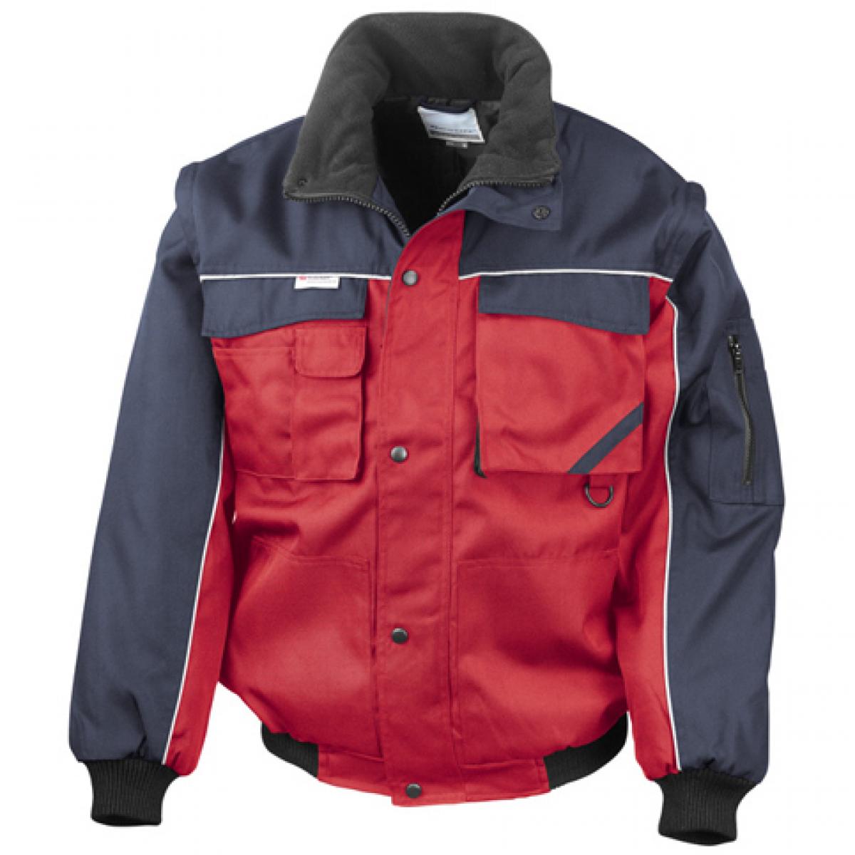 Hersteller: Result WORK-GUARD Herstellernummer: R71X Artikelbezeichnung: Workguard Heavy Duty Jacket / Arbeitsjacke Farbe: Red/Navy