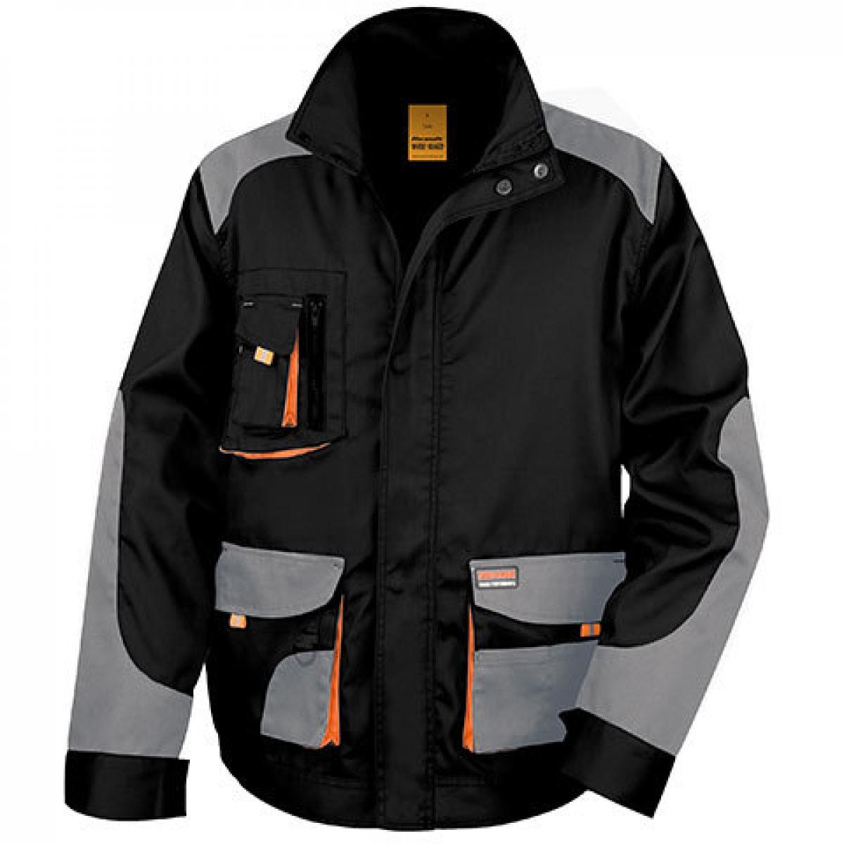 Hersteller: Result WORK-GUARD Herstellernummer: R316X Artikelbezeichnung: Herren Work-Guard Arbeits Jacke Farbe: Black/Grey/Orange